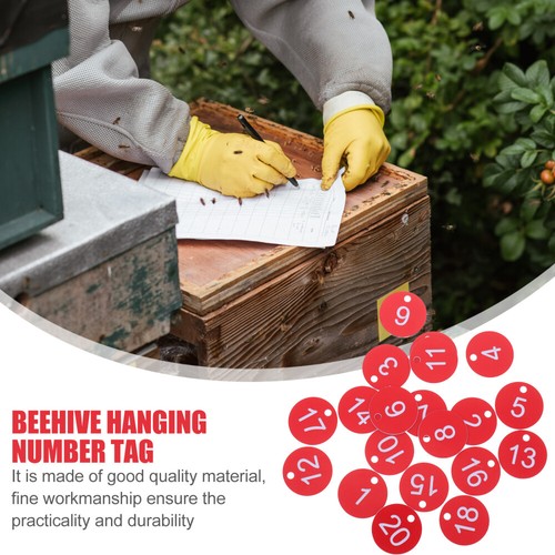 20pcs Beekeeping Box Sign Beekeeping Number Beehive Number Mark - 第 5/12 張圖片