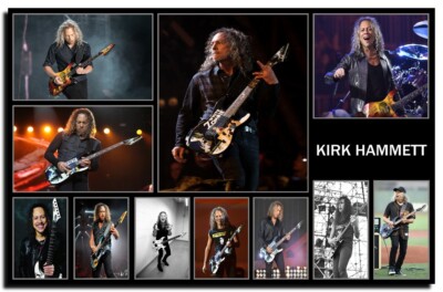 Kirk Hammett Poster 24x36 Inch Metallica Photo Rare Wall Art Print - KH02