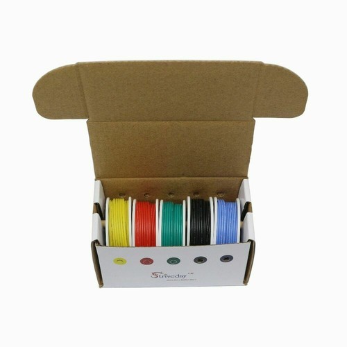 20 AWG Flexible Silicone Solid Wire Kit Box Electric Wire 20 Gauge Hook Up Wire - Picture 8 of 8