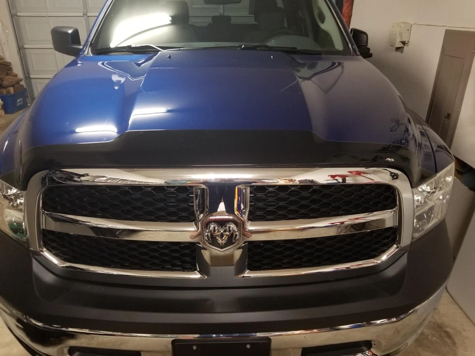 Protector de capó de humo Aeroskin deflector protector contra insectos para Ram 1500 Classic 2009-24 Foto 2 de 4