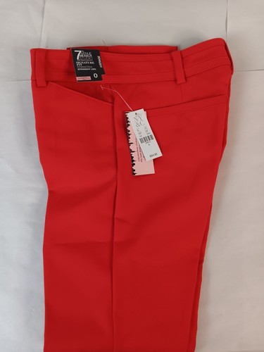 Womens Red Stretch Blazer & Pants Suit Set NY & Co Size 0 - Picture 7 of 10