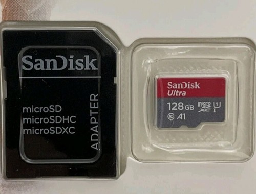 Carte mémoire SanDisk Ultra Micro SD SDXC UHS-I 128Go A1 avec adaptateur SD - Photo 2 sur 4