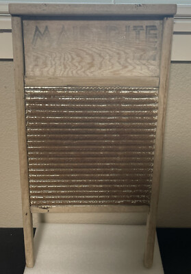 Vintage Maid-Rite Wash Board Standard Columbus Washboard Co. Ohio
