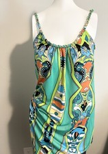 💚 JBS Geometric Green And Black Dress Women's Size Small 1070