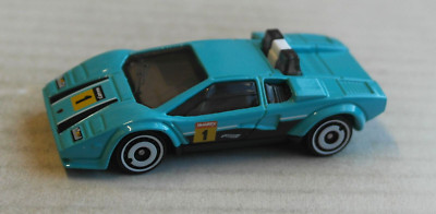 Hot Wheels Lamborghini Countach Pace Car hellblau Sportwagen Auto Motorsport HW