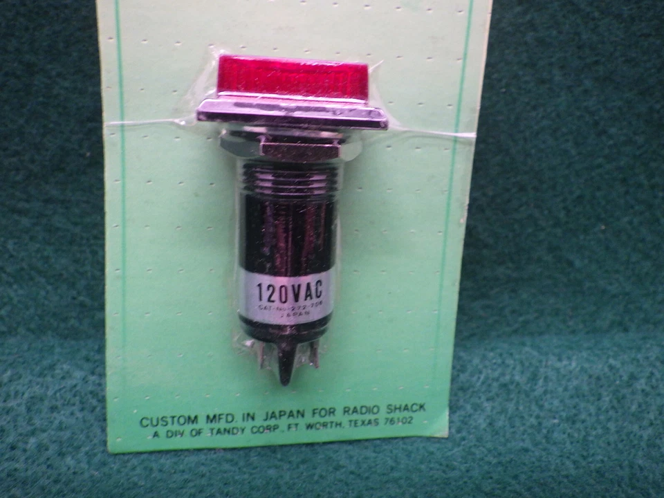 NOS Radio Shack electronics Jumbo Red Neon Lamp 272-706 120V 120 VAC - Image 3 of 4