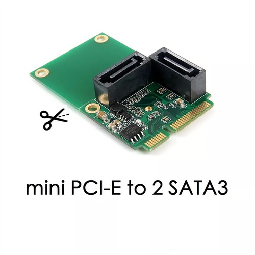 SATA 6G 2-Port Mini PCI Express Controller Card PCI-E To SATA3.0 - Picture 6 of 8