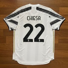 JUVENTUS ADIDAS 2020/2021 FOOTBALL SOCCER HOME JERSEY #22 CHIESA SIZE “L”...