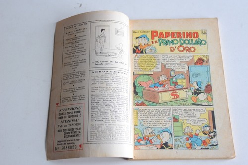 TOPOLINO LIBRETTO N. 254 DEL 9 OTTOBRE 1960 CON BOLLINO E FIGURINE - Picture 4 of 6