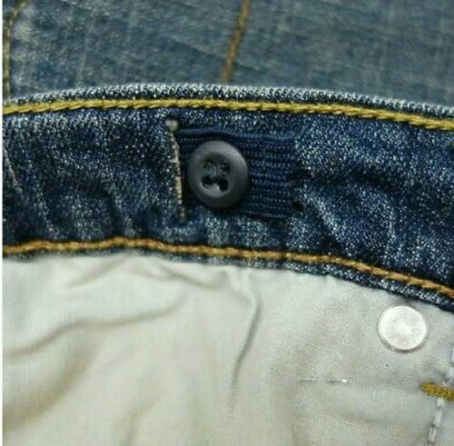 New Signature by Levi Strauss Boys Straight Distressed Denim Jeans 14 Regular. - Picture 6 of 6