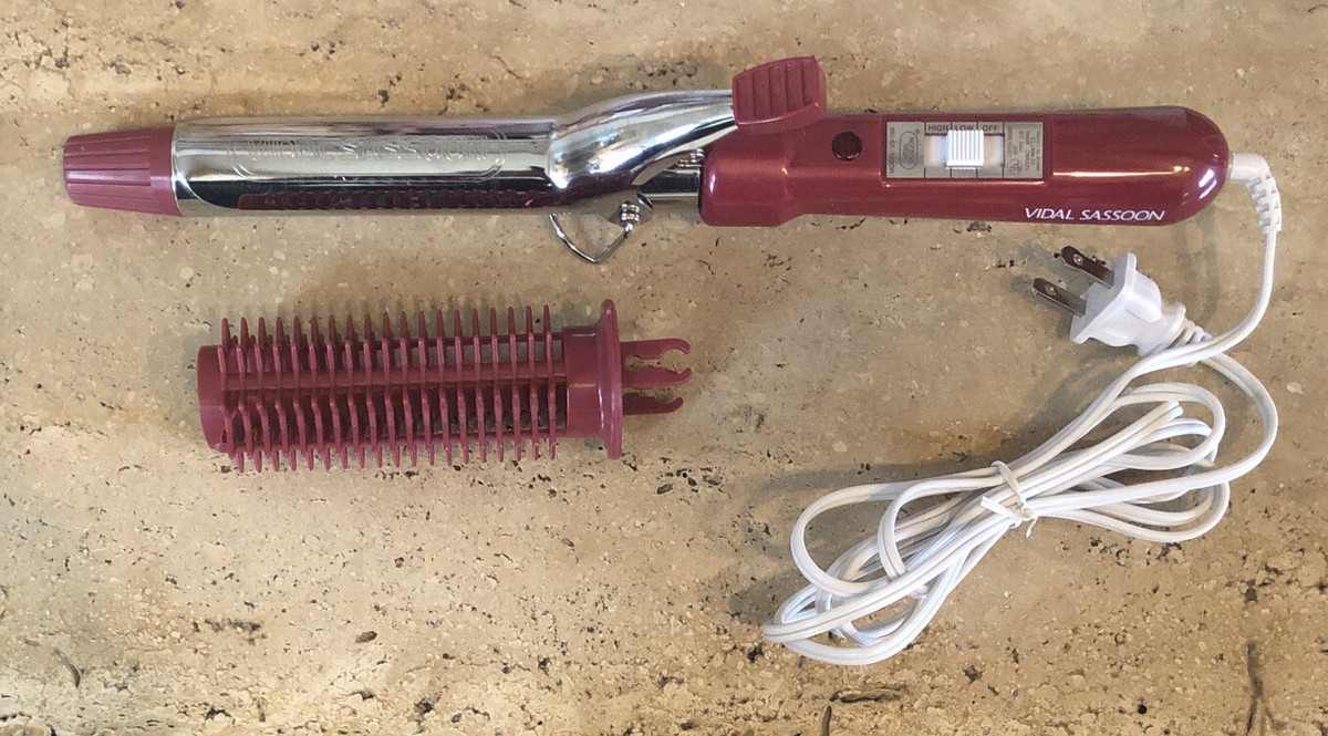 Vidal Sassoon 1” Jumbo Professional Curling Iron VS100 with Bonus