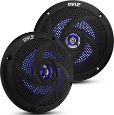 Marine Waterproof Speakers 6.5” - Low Profile Slim Style Wakeboard Tower and Wea