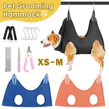 Dog Cat Bathing Trimming Nail Restraint Bags Helper Harness Pet Grooming Hammock