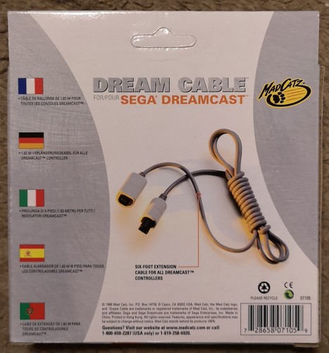 SEGA Dreamcast - Kabelverlängerung - MadCatz - Dream Cable - neu - Bild 2 von 4