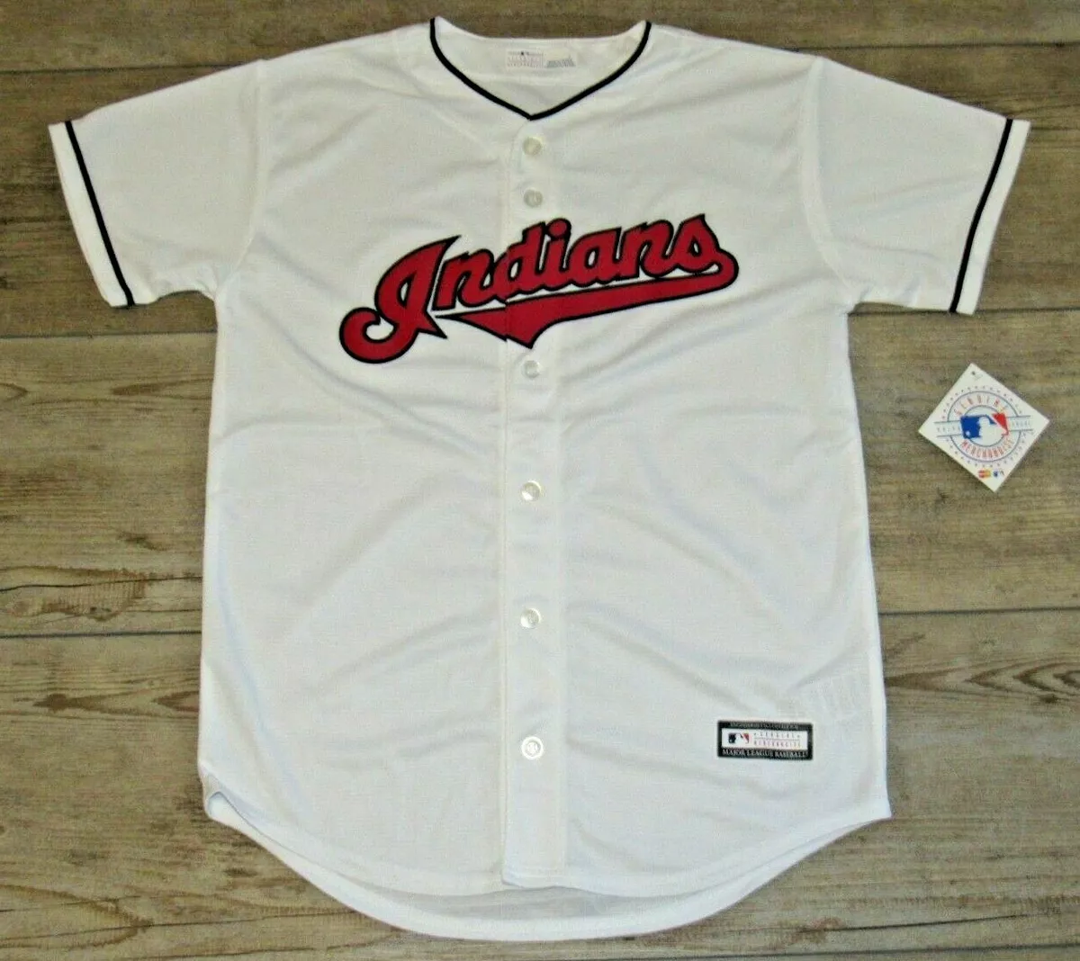 Authentic Cleveland Indians Home Baseball Jersey $55 size Youth Small