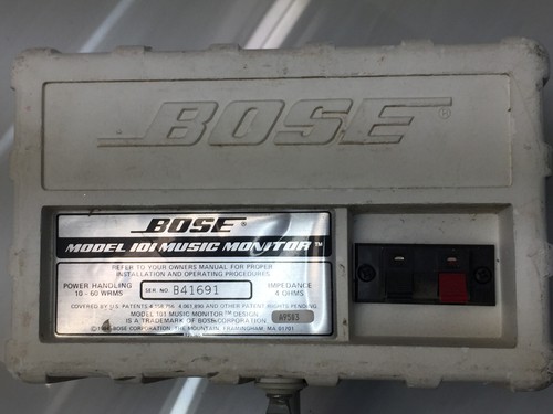 Bose 101 Music Monitor Speakers Pair White Outdoor Indoor 4 Ohm 10–60W - Imagen 4 de 4