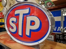 STP,fuel,oil,petrolania,illuminated,mancave,lightup sign,garage,workshop,60s,70s