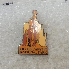 Bryce Canyon National Park Pin Utah Souvenir Official Traveler Series Silver Ton