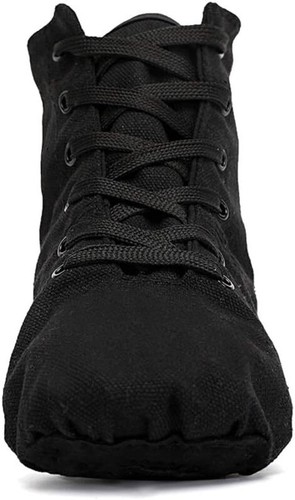 Smithmelody Canvas Jazz Dancing Sneakers Ballet Dance 2 Little Kid, Black - Picture 5 of 7