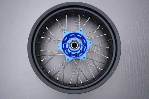 Llanta / Rueda Trasera con Radios Supermoto Azul KTM XC 250 2013-2014 5"x17" - Picture 2 of 6