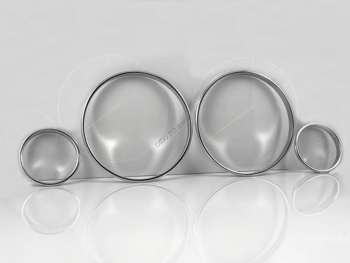 For Honda Accord Coupe Usa 94-97 Polished Aluminium Dial Surrounds Speedo Rings - Imagen 3 de 5