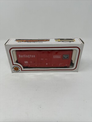 #ad #ad Bachmann HO Scale Burlington Hydraulic Cushioning Model Railroad Box Car In Box $16.25