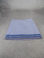 Vineyard Vines Skirt Womens 8 Cotton Blue White Stripe Geometric A Line