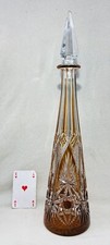 Baccarat Wine Decanter Carafe Roemer A Vin Rhin Crystal De Couleur Colore Orange