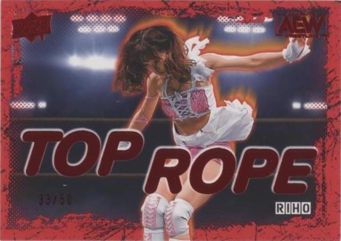 2021 Upper Deck AEW All Elite Wrestling - Top Rope Riho #TR-4 Red /50 ...