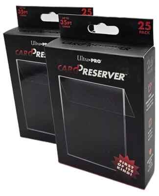 (50-Count) Ultra-Pro Card Preservers Resealable Hybrid Card Holder Semi Rigid