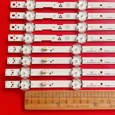 LED Strips(8) For Sanyo 55PFL5601 FW55D25F LB55084 55PFL5402/F7A 55PFL5402/F7C