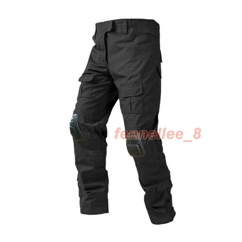 Men Military Tactical Green Camouflage Cargo Pant Trouser with Knee Pads Uniform - 第 23/33 張圖片