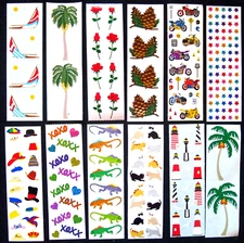 Mrs Grossman -Twelve Full 2x6 inch Vintage Sticker Lot