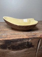 Vintage MCM Royal Copley Ashtray-Yellow & Brown Ashtray- Retro, # USA