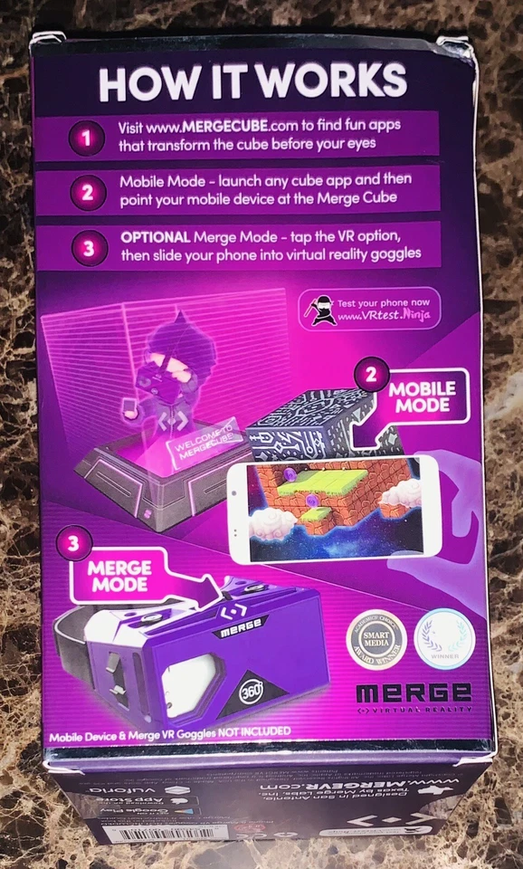 Cube Holographic Handheld AR/VR Hologram Merge iOS/Android Brand New In Box! - Image 4 of 4
