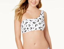 NWT Volcom Swimsuit Bikini Top Size M Tag Ur It Reversible Crop bra