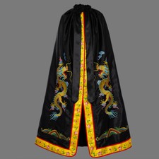 Adults Dragon Embroidery Superhero Cape Halloween Vampire Cloak Party Long Cape