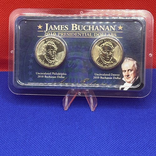 2010 P & D Four Presidential US Dollar two Coin Littleton Sets - Bild 1 von 5