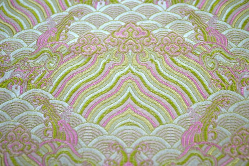 Faux Silk Brocade (Cloud Paradise) Jacquard Damask Kimono Fabric Material BL1 - Picture 29 of 47