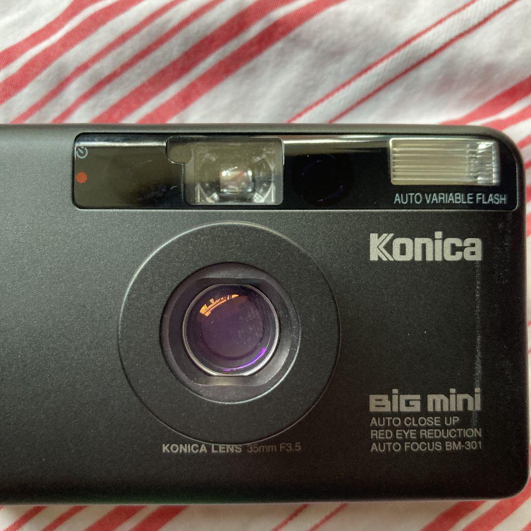 Konica BIG mini BM-301 ブラック Konica Big Mini BM-301 BM301 Point & Shoot Film Camera Black