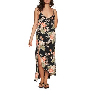billabong black floral dress