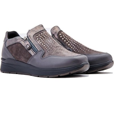 Scarpa Enval Soft donna beige con strass e Memory Foam | Liviana Calzature