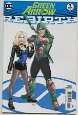Green Arrow Rebirth 1 B DC 2016 NM Steve Skroce Variant Black Canary