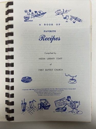 Favorite Recipes from our Best Cooks by First Baptist Church (1982) - Picture 3 of 4