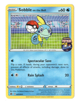 Pokémon Karte Sobble on the Ball Futsal Promo NEU & werkseitig versiegelt 005/005