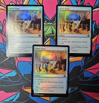 3x Mind Stone x3 NM Foil MTG Dominaria Remastered DMR Unplayed Magic Gathering
