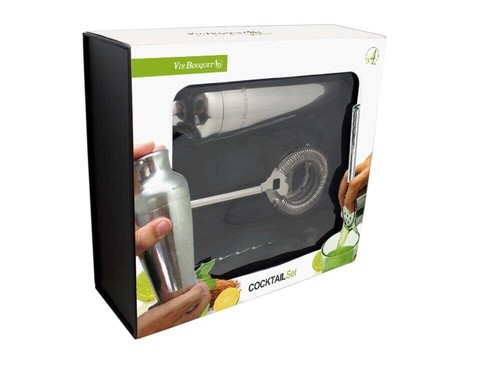 Vin Bouquet 4-Piece Stainless Steel Cocktail Set - Picture 3 of 4