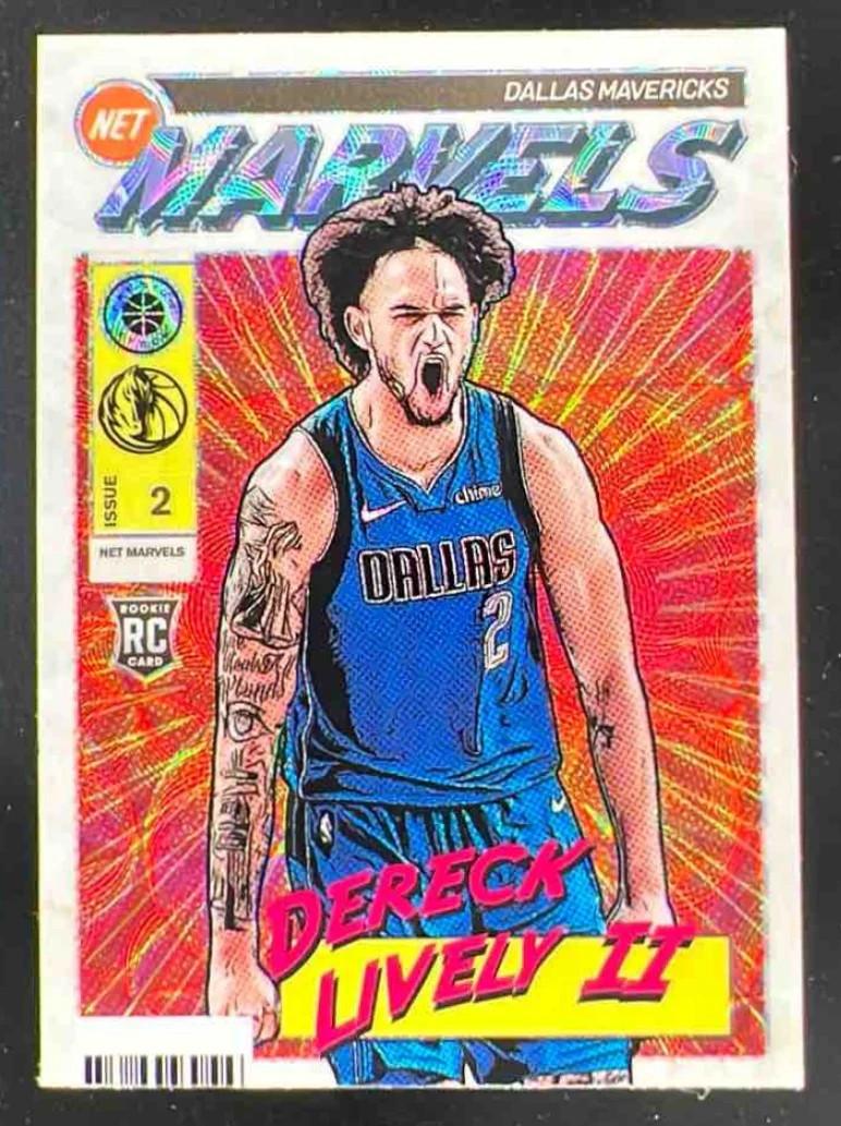 2023-24 Hoops Premium Stock Retro Net Marvels Premium #12 Dereck Lively II