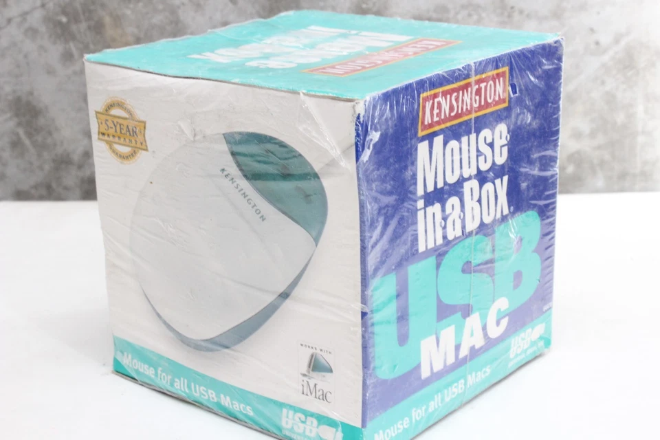 Ratón Kensington en una caja - Ratón USB con cable para Mac MN: 64470 - NUEVO SELLADO Foto 4 de 4