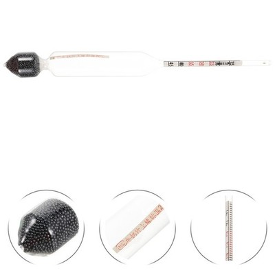 4 Pcs Dairy Density Meter Laboratory Testing Hydrometer for Lactate